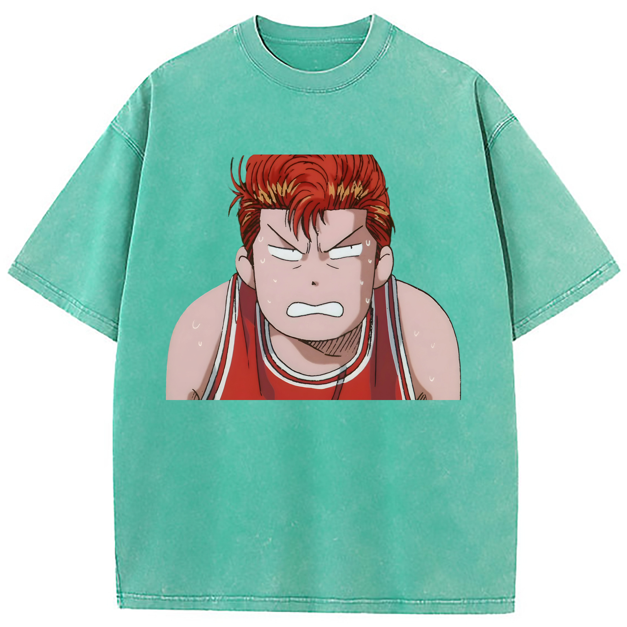 （画像用） SLAM DUNK／スラムダンク 綿100% ヴィンテージ風 半袖Tシャツ（フロントプリント）